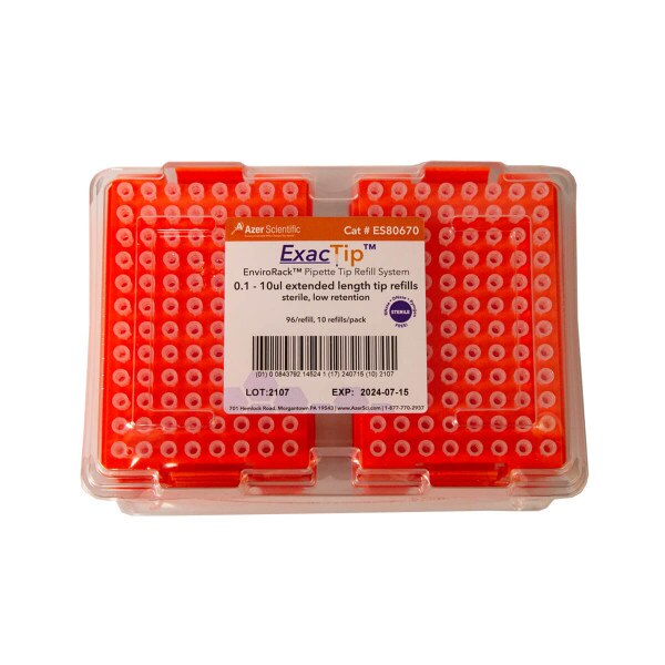 Pipet tips, ExacTip, 0.1 - 10ul